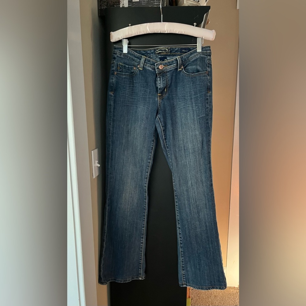 Seven7 Blue Boot Cut Jeans Classic Style